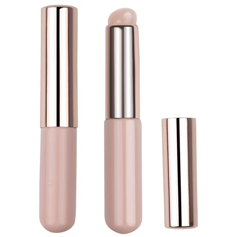 Nueva silicona corrector cepillo dedo vientre-como cepillo de uñas portátil cabeza redonda de silicona labio cepillo lápiz labial cepillo corrector
