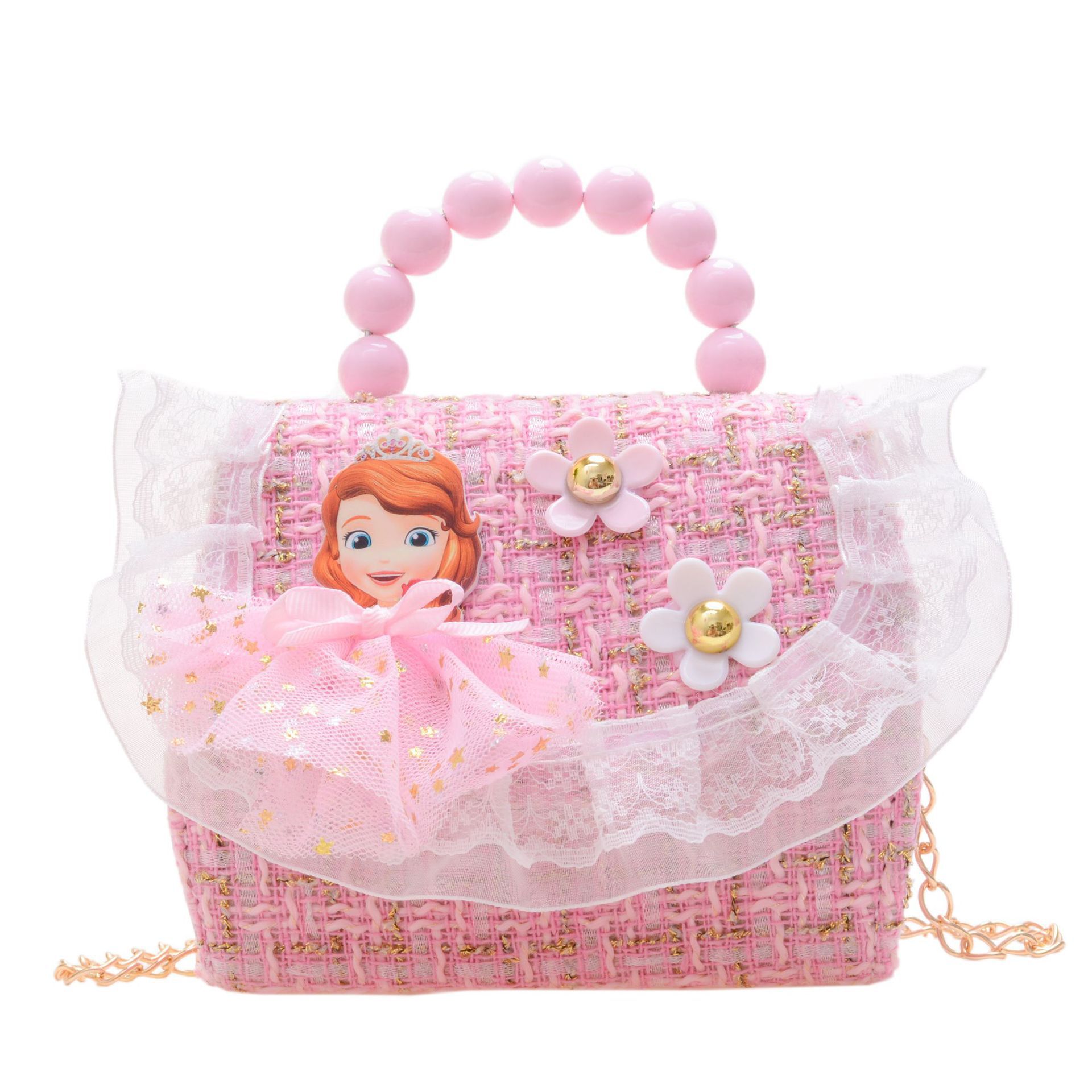 2022 nuevo arco de la celebridad en línea tejida bolso de los niños de las mujeres de estilo coreano lindo crossbody mini bolso de la perla