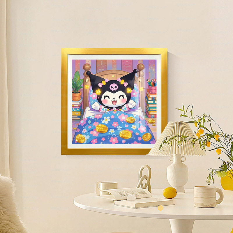[Algodón importado] Mona Lisa real bordado de cruz para atraer la fortuna Kulomi lindo bendición de bordado de hilo decorado image 2