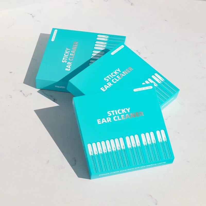 Вэй уход липкая Ушная палочка английская версия ухо хлопок липкий ушной сбор артефакт Английская упаковка инструмент для копания ушей ложка для копания ушей ясно