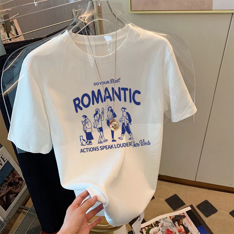 Ice Silk short sleeve white ROMANTIC