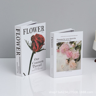 Cross-Border Openable Two-Piece Fake Book Storage Box Decorative Book Photo Prop Book Soft Decoration Simulation Book Storage Box