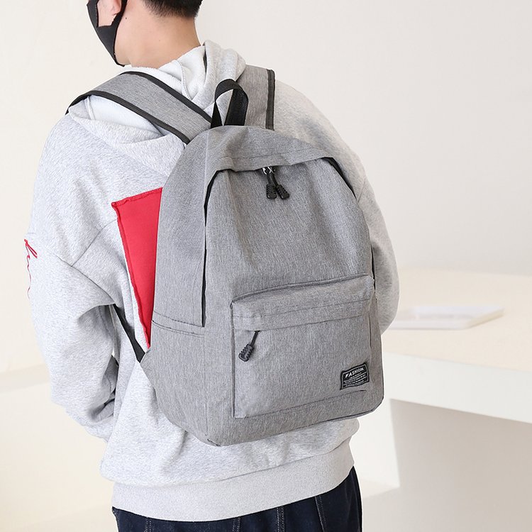 Backpack for middle school students, large-capacity urban simple travel backpack, college style fashionable computer bag, casual bag Item Picture
