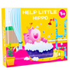 Wooden logic board game for bath, intellectual toy, training, hippo, logical thinking, concentration, early education