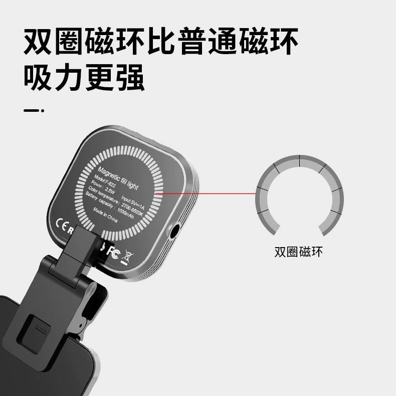 (Cross-border trading), magnetic small mobile phone, handheld pocket fill light, Amazon, three colors