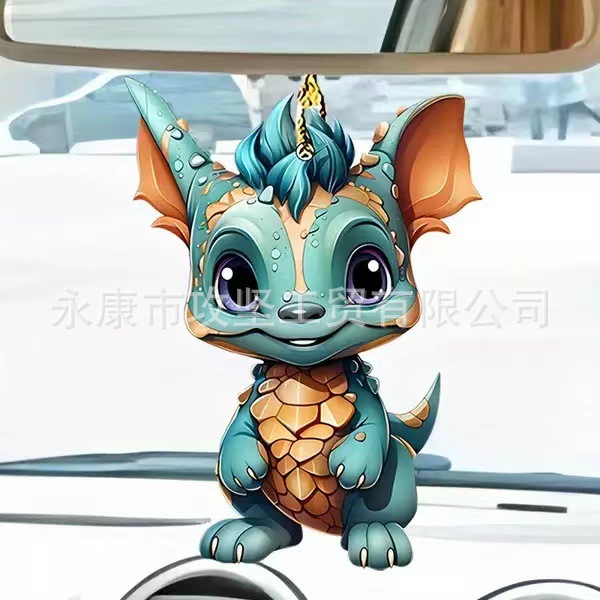 Colgante de decoración acrílica perfecto para accesorios de automóviles y decoraciones de árboles de Navidad para automóviles creativos para atmósfera navideña