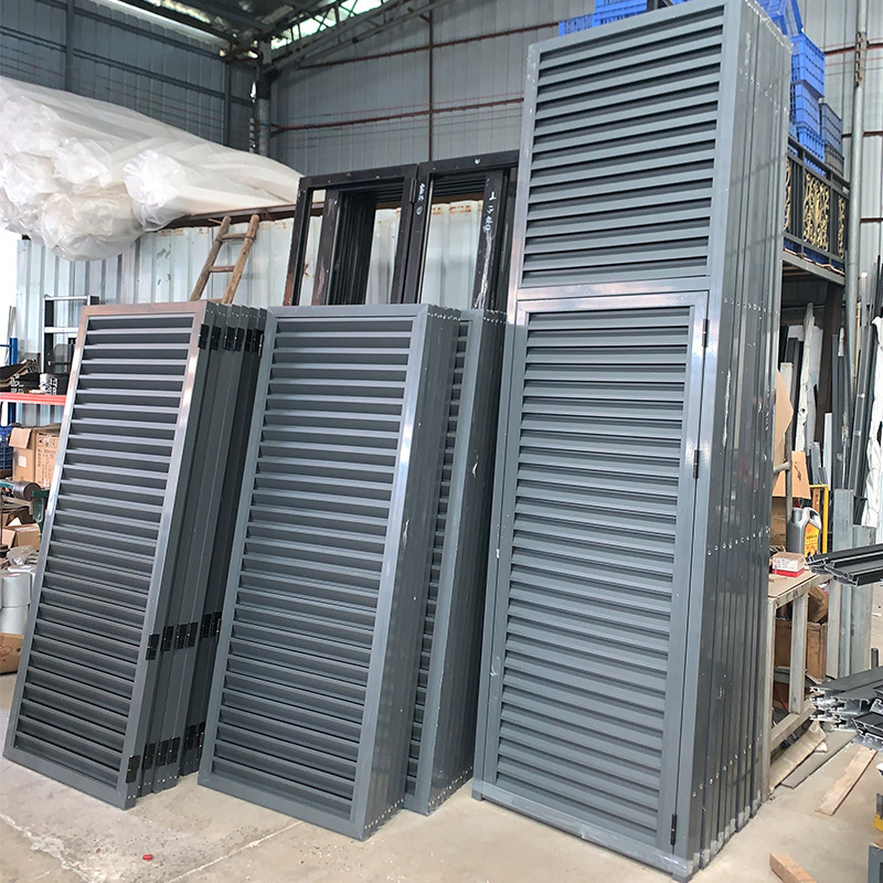 Aluminum Alloy Privacy Guardrails for Shutters, Self-Built Houses, Villas, Garden Ventilation Fences, Aluminum Art Railings, Fences, Aluminum Gates