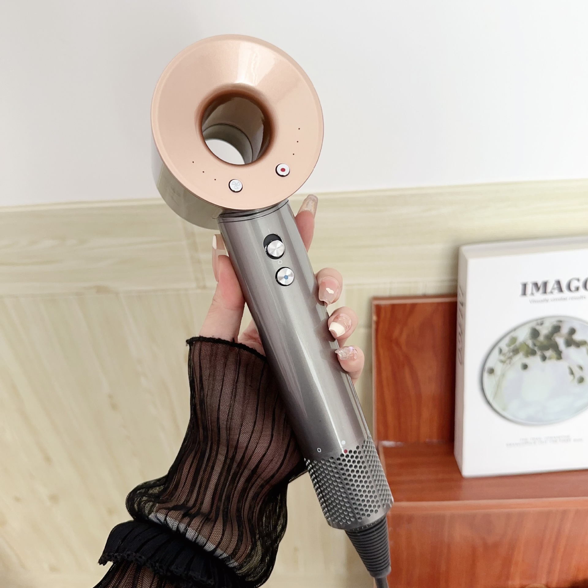 secador de pelo transfronterizo fuente de fábrica de alta velocidad sin hoja de alta potencia doméstica secador de pelo eléctrico de temperatura constante al por mayor