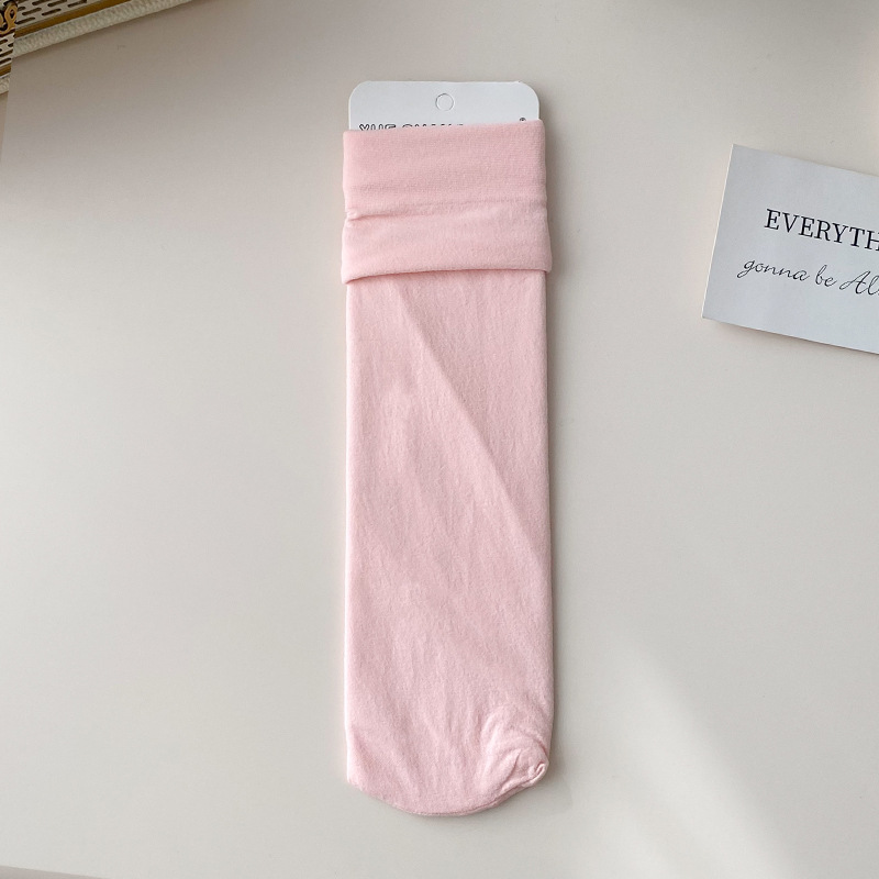 La primavera y el verano delgados calcetines de hielo de terciopelo de color sólido calcetines de pila macaron color a juego largo estilo japonés calcetines de estudiante de media pantorrilla