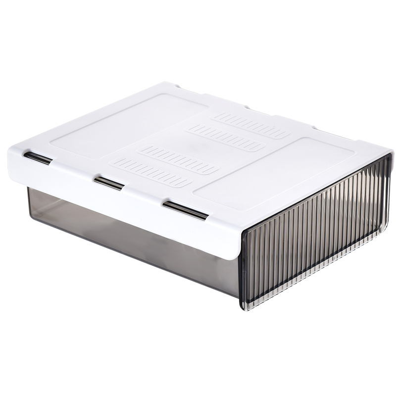 Caja de almacenamiento cajón caja de almacenamiento de gran capacidad invisible punzón libre de carga fuerte acabado caja de almacenamiento de plástico
