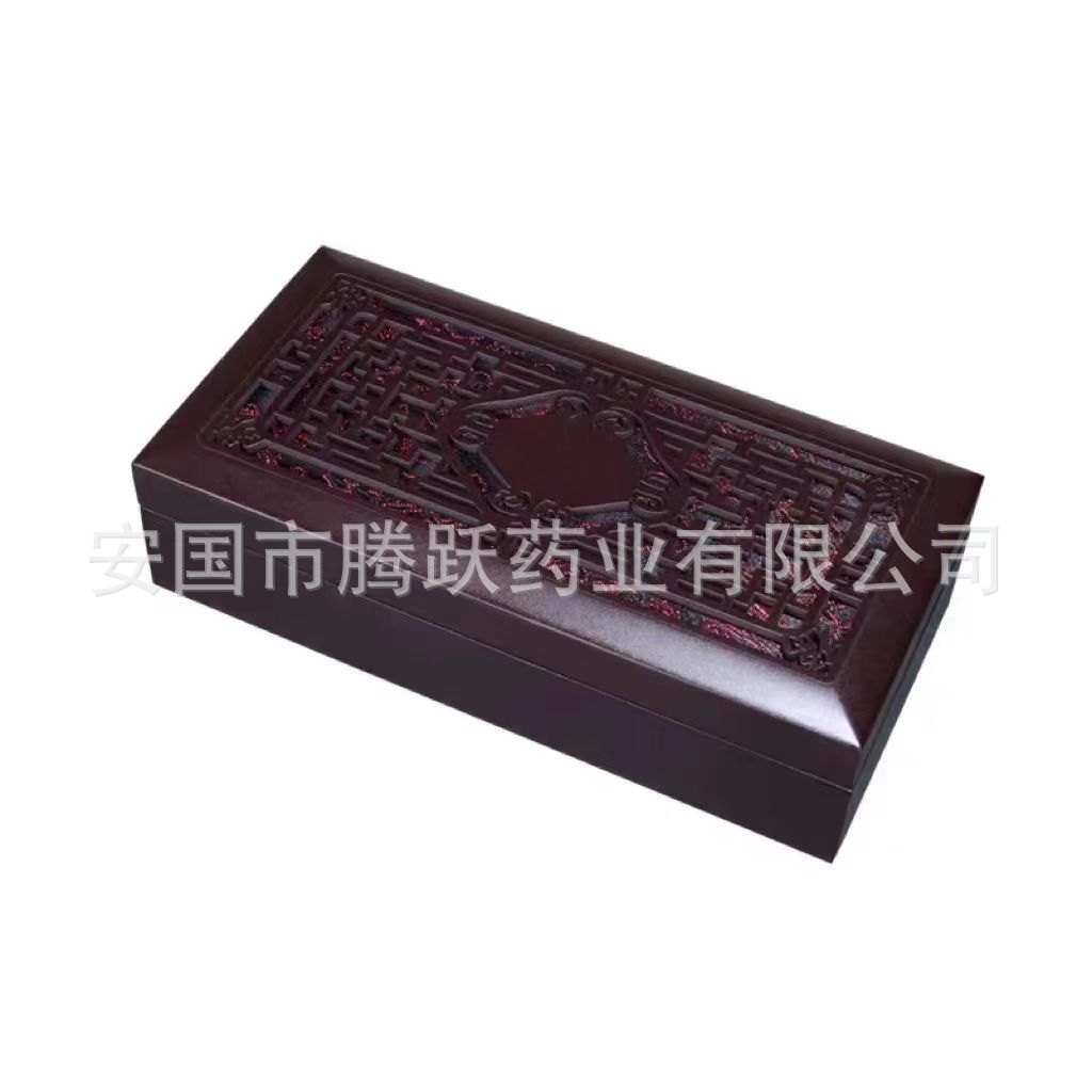 Retro Wooden Pill Gift Box 10 Slot Empty Honey Pill Packaging with Engraving and Handle Bag in use
