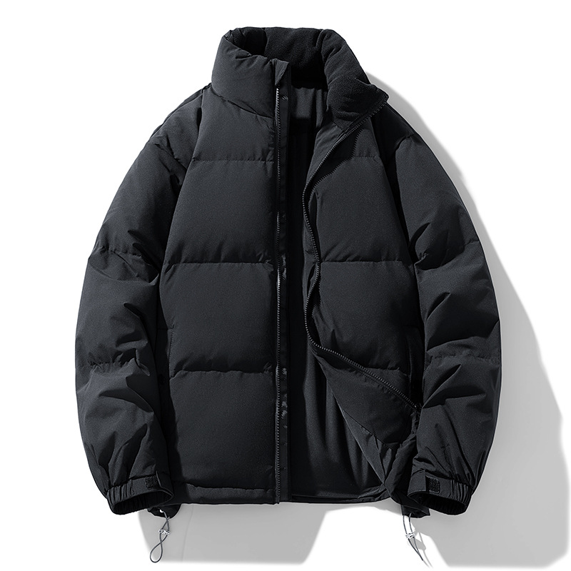 Men's Clothing Silk cotton jacket men's coat new style stand collar trendy handsome winter thick outdoor warm Silk cotton jacket_voghion.com