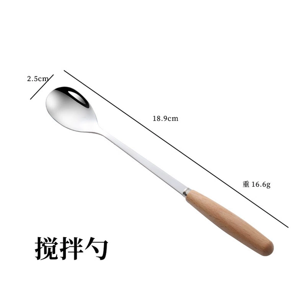 Long handle stirring spoon