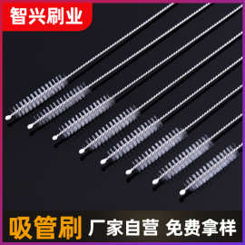 吸管刷清洁刷缝隙刷管道不绣钢塑料硅胶管小毛刷尼龙内孔水壶嘴刷
