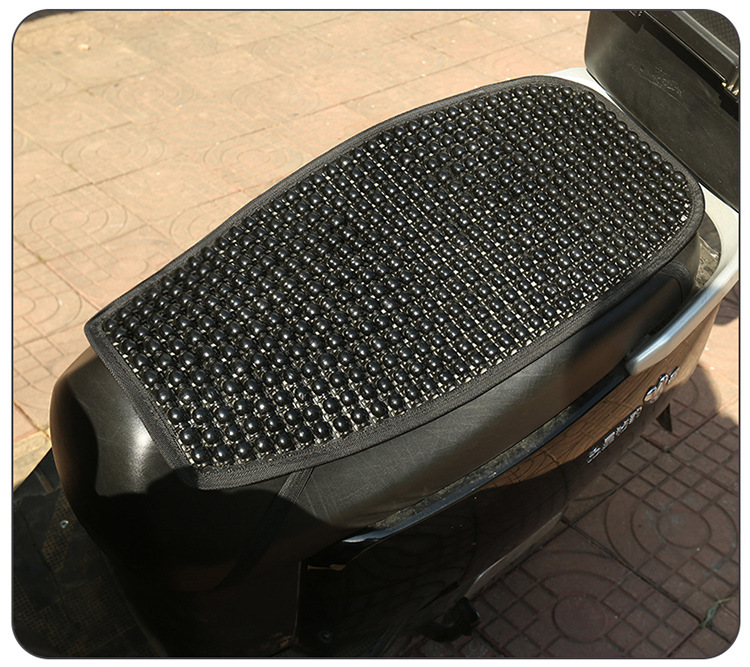 Universal Electric Vehicle Seat Cushion, Summer Breathable Wooden Bead Seat Pad, Non-Slip, Sun Protection, Electric Bike Seat Cover, Cooling Pad Wholesale