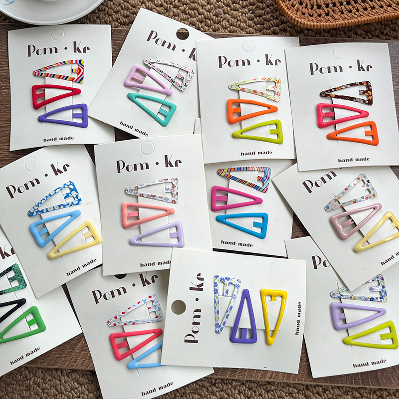 Colorful Dopamine Bb Clip Children's Hair Styling Tool Hair Accessory for Girls Sweet Simple Candy Color High-End Seaside