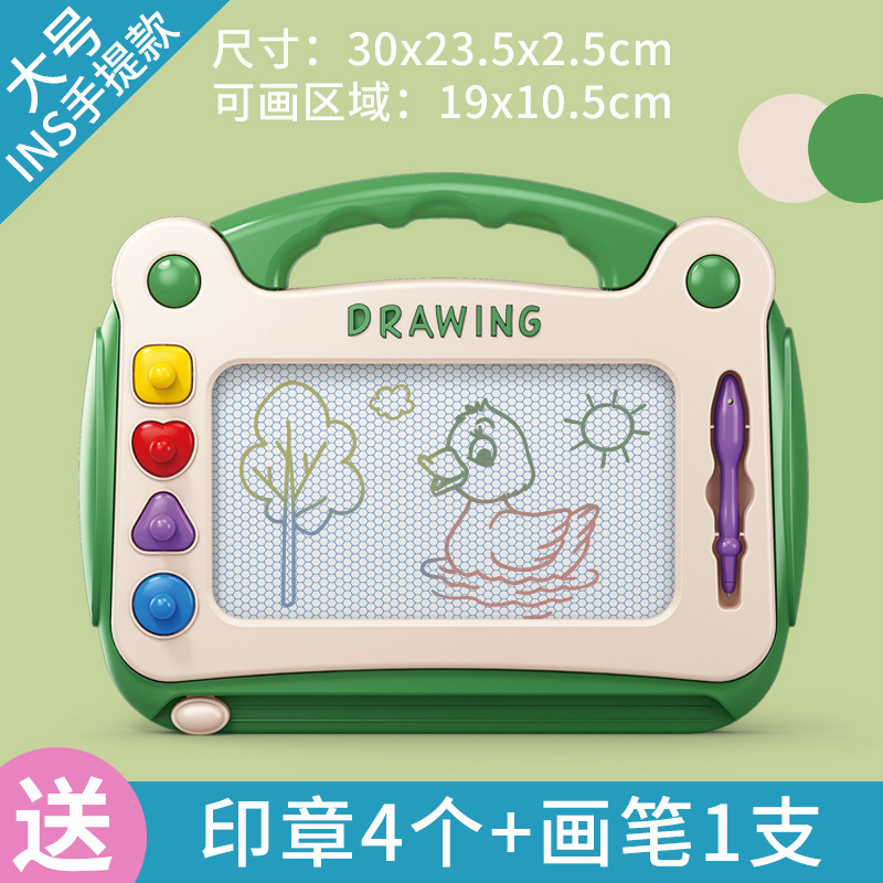 Tablero de dibujo para niños Mesa de tablero de dibujo de pintura de bebé magnético Tablero de escritura de color para bebés Tablero de graffiti magnético Limpiable para el hogar al por mayor