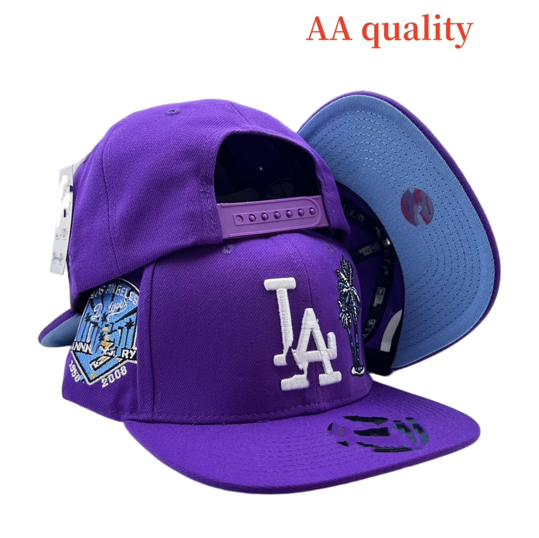 Nuevo comercio exterior sombrero de béisbol masculino y femenino sombrero sombrero ajustable hip hop sombrero bordado LA sombrero plano