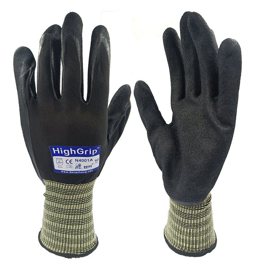 涂胶劳保手套加厚手套耐磨物流车间装修汽车劳保手套N4001A