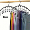 TEMU海外仓一件代发跨境Metal Yoga Pants Hanger With 10 Clips|ms