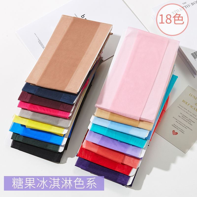 Colorful Sheer Pantyhose Japanese Anti-Snag Transparent Burgundy Pink Blue Purple Women's Pantyhose Mint Mambo Skin Beauty Socks