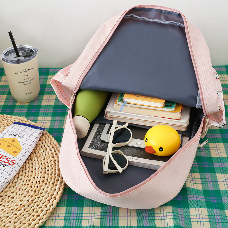 Zaini per bambini, nuovi, piccoli, freschi e carini, a quadri, con orsetto dei cartoni animati, alla moda, abbinati ai colori, per ragazze, scuola media e studenti_voghion.com