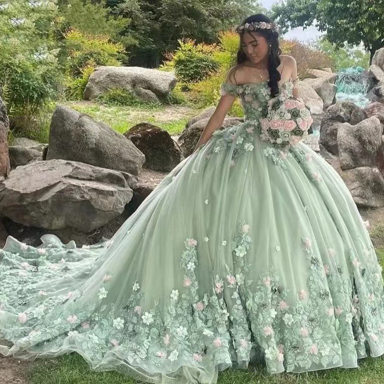 Vocal Arts Exam Coming-Of-Age Ceremony Colorful Gauze Host Concert Banquet Evening Dress 2026 New Fairy-Like Forest Style Wedding Dress