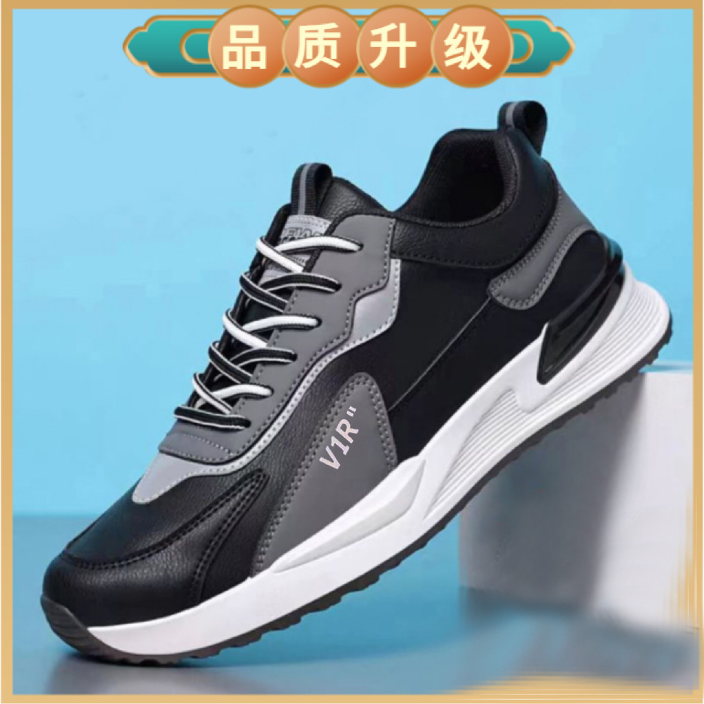 Zapatos deportivos de moda nueva moda zapatos casuales de cuero transpirables zapatos de correr cómodos zapatos de hombre con suela suave