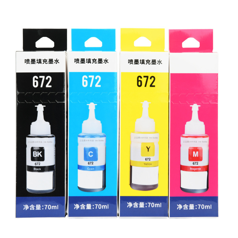 Compatible with Epson 672 Ink L130 L301 L303 L310 L360 L363 L380 L1300