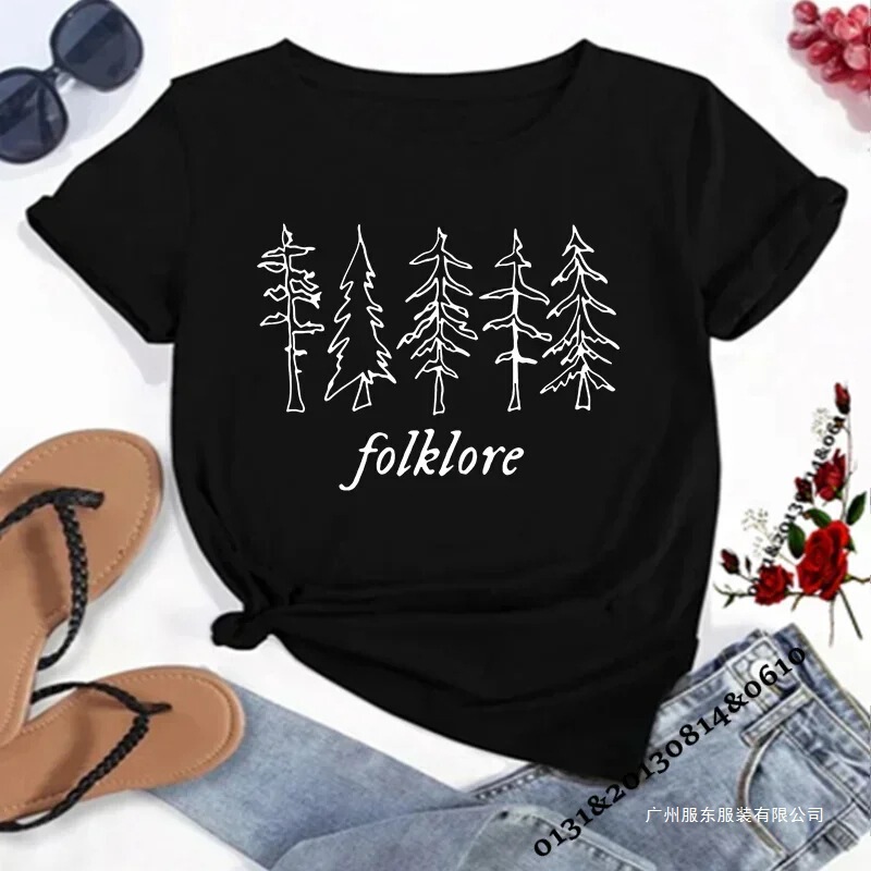 Taylor Music Swift Album Folk Inspired Graphic Folk Shirt t Women t Cute Aesthetic Top t