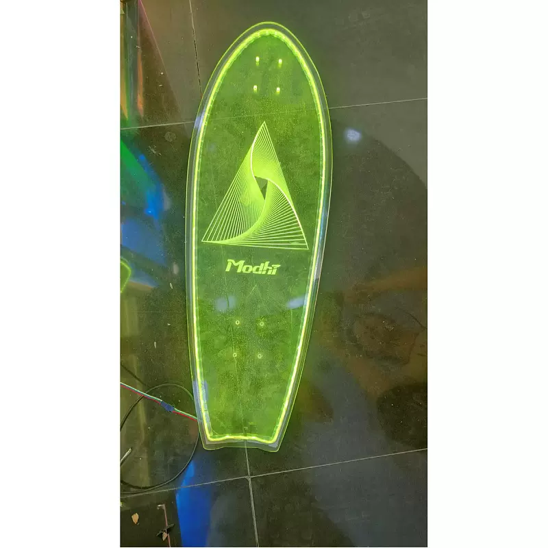 工厂LED滑轮冲浪板电动踏板车电子装饰灯背光发光片RGB导光板定制