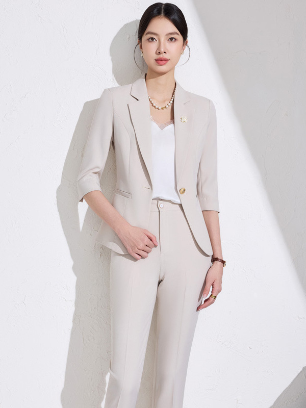 Casual Blazer for Women, Spring and Autumn New Style, High-End Women's Formal Slim-Fit Suit, Elegant Professional Suit