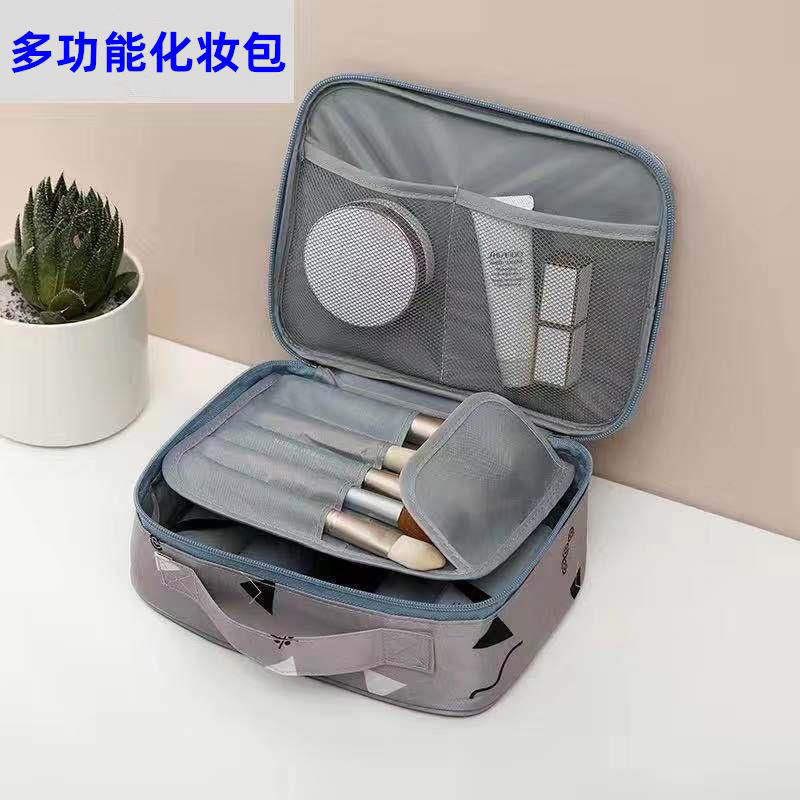 Cosmetic capacity Yan value travel Portable ins Cosmetics Storage bag Wash bag Cosmetic