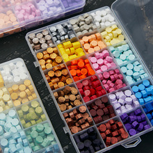 火漆印章蜡粒盒装复古全套蜡粒混装信封封口蜡厂家批发幸运星