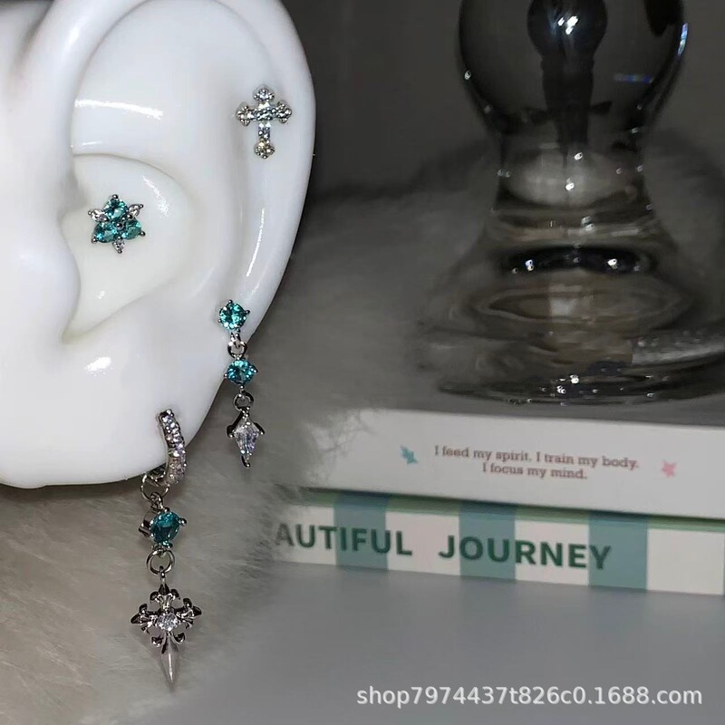 26 new models of sparkling mint green water drop pendant earring sets, cross earrings, ear hoops, earrings, ear accessories, ear clasps 26 new models of sparkling mint green water drop pendant earring sets, cross earrings, ear hoops, earrings, ear accessories, ear clasps