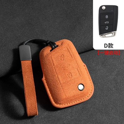 Car key bag | L Sagittarius Lingdu L Magotan - volkswagen-d-type-emma-orange-leather-rope