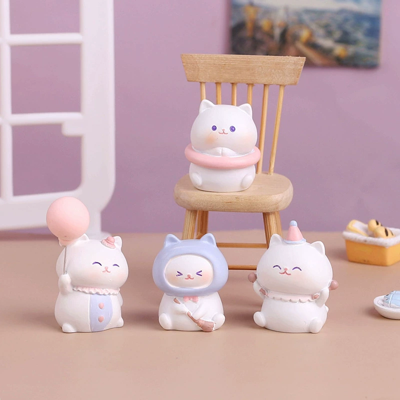 Cute minifigure, small table toy, cat, Birthday gift