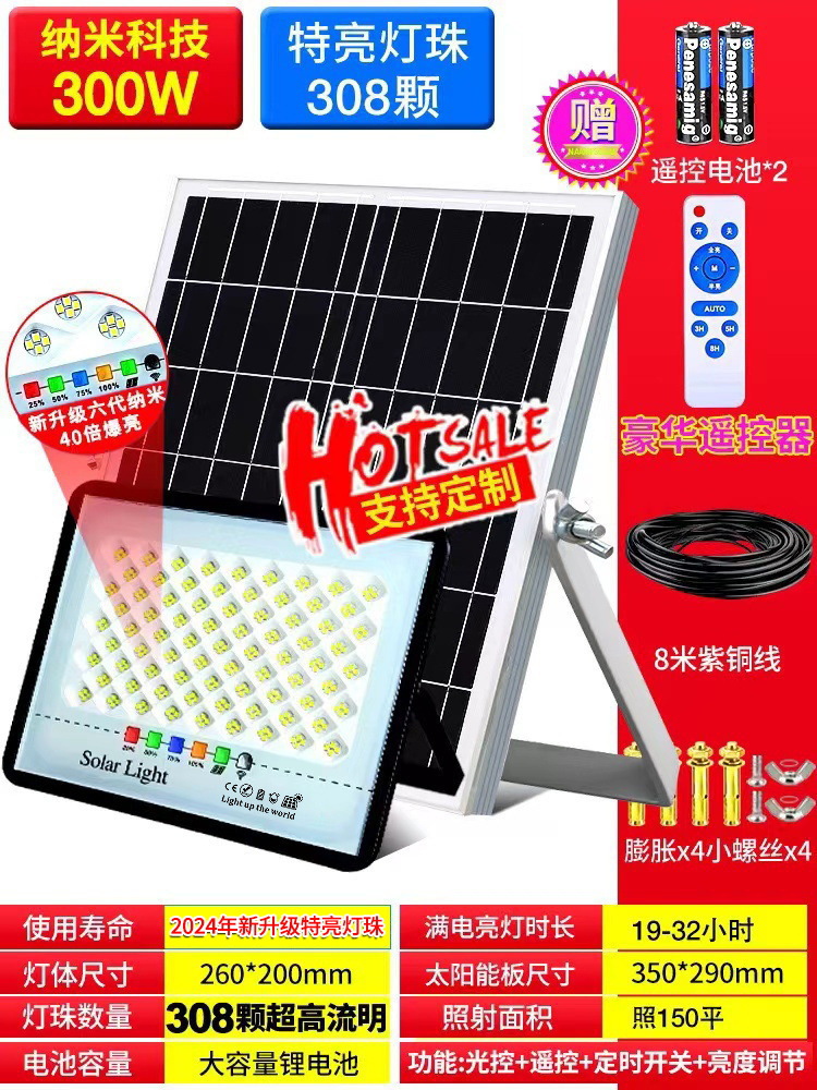 Zhongshan lámparas solar patio al aire libre Luz de inundación interior y exterior iluminación del hogar nuevo rural impermeable lámpara de calle fabricante