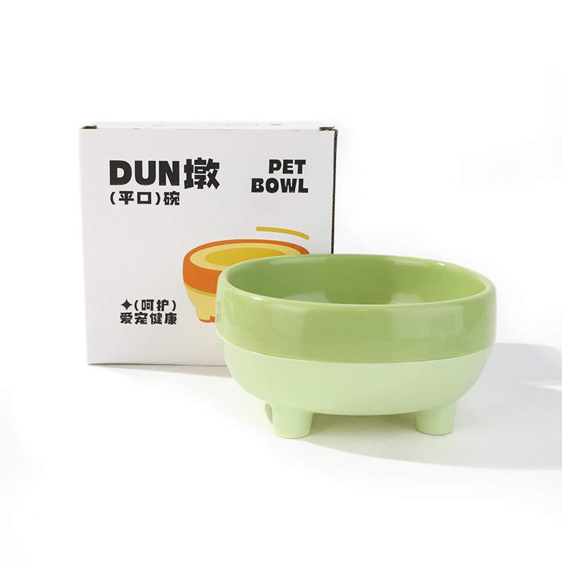 Pipitao original boca plana muelle muelle boca oblicua olla individual suministros para gatos tazón doble para gatos tazón para mascotas