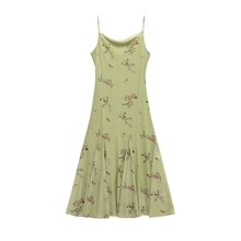 Z外贸2025春夏新款欧美风女装时尚性感辣妹印花吊带连衣裙5039123