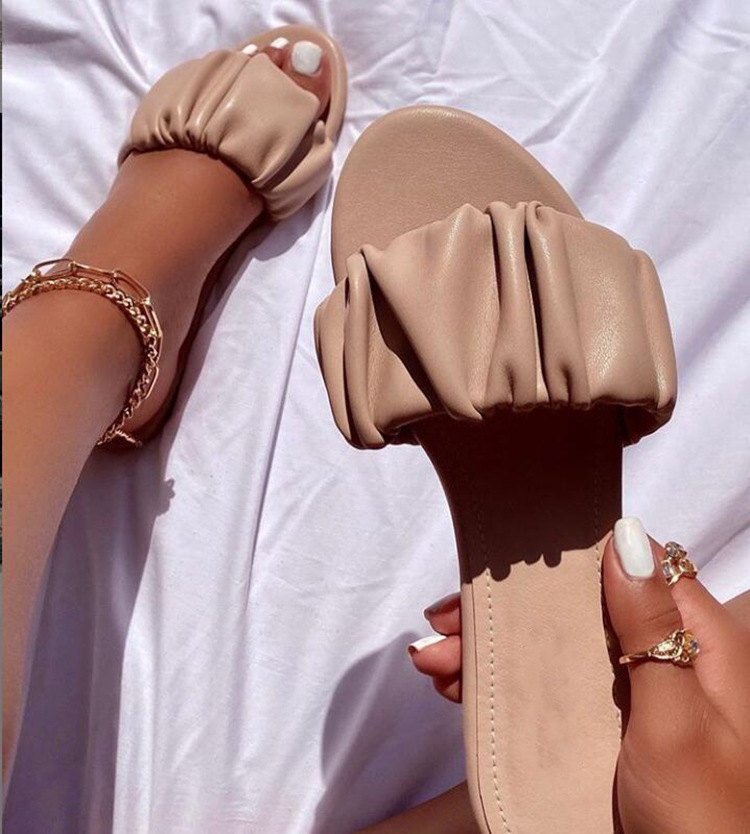 Women's Sandals, European And American Style Flat Sandals And Slippers, In Stock, Sandals D9258 Flat Casual._vogvips.com