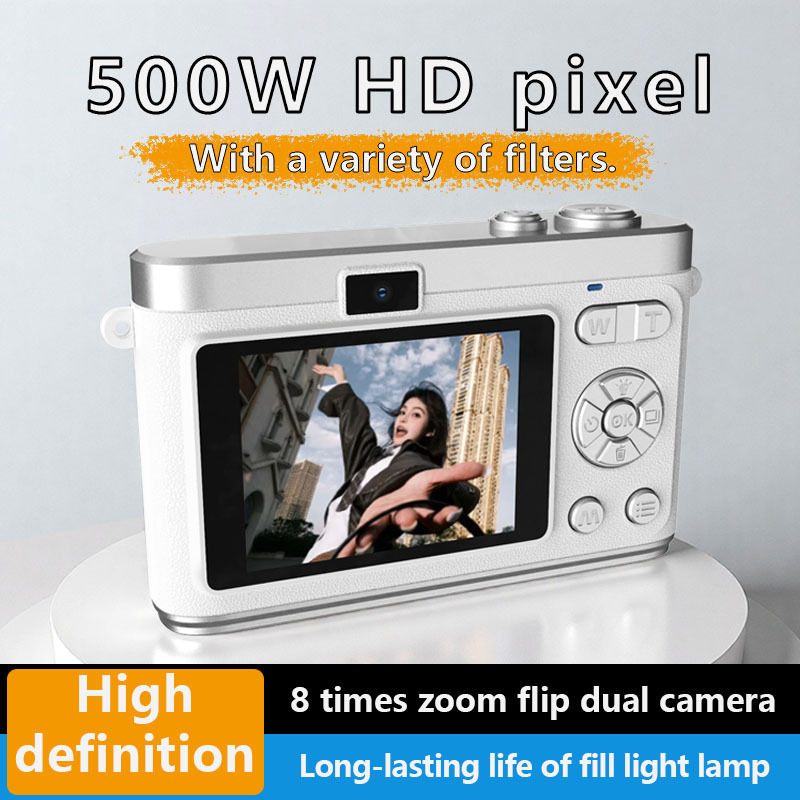 Student Model High-Definition Selfie Ccd Front and Rear Dual-Camera Retro Digital Camera Selfie Campus Entry