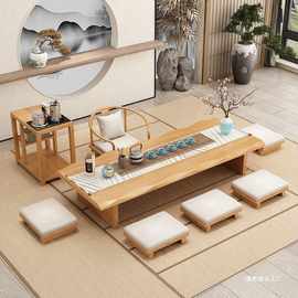 实木茶几日式客厅茶桌椅组合简约现代长方形功夫桌小户型榻米矮几