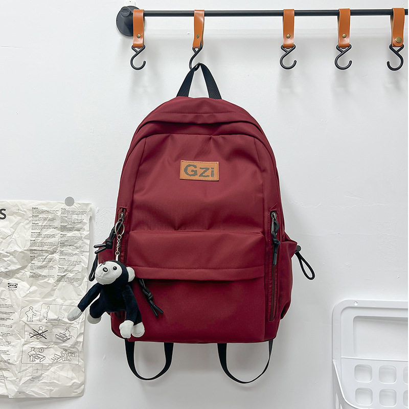 Mochila de la escuela secundaria de las niñas mochila para estudiantes universitarios de gran capacidad bolso casual de moda de los hombres de moda mochila de estilo coreano