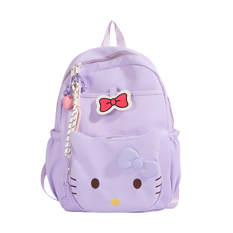 Nueva mochila de dibujos animados lindo, simple y casual, mochila para estudiantes universitarios de secundaria y preparatoria, viaje de gran capacidad