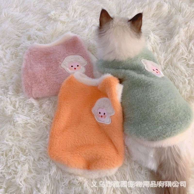 Одежда для домашних животных оптом осенний и зимний теплый жилет жилет