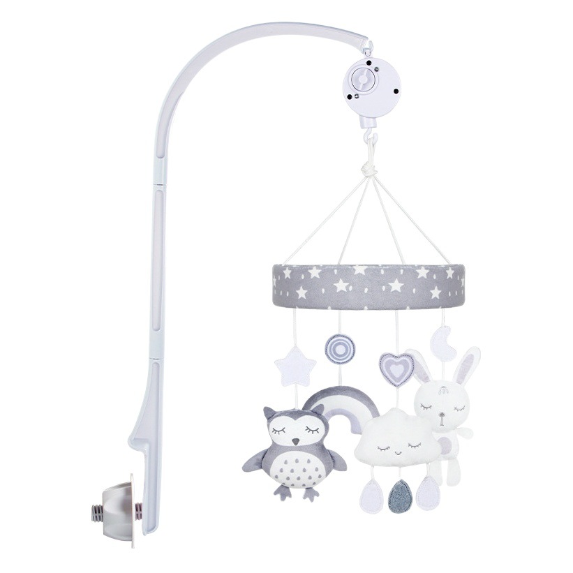 Campana de cama para recién nacidos Juguetes Bebé 0-1 año Campanilla de viento animal Colgador de coche Música Campana de cama giratoria Juguetes para bebés Spot