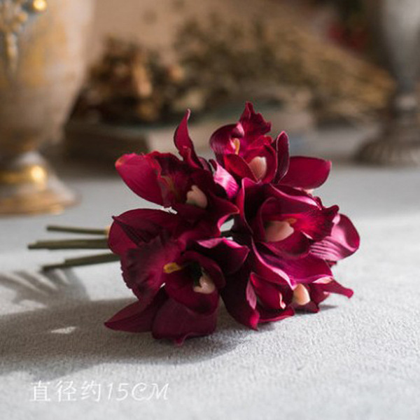 Simulation foreign cricket orchid fake flowers landed on the ground…