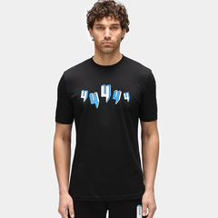 2025 新しいクロスボーダープリントメンズ半袖 Tシャツ夏ルーズカジュアルラウンドネックハイエンドトップス y トレンディな男性