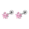 Five-pointed star - pink zirconium (1 piece)